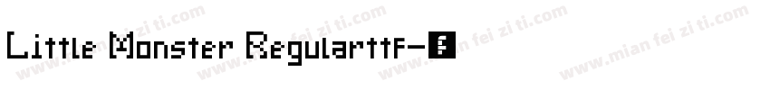 Little Monster Regularttf字体转换